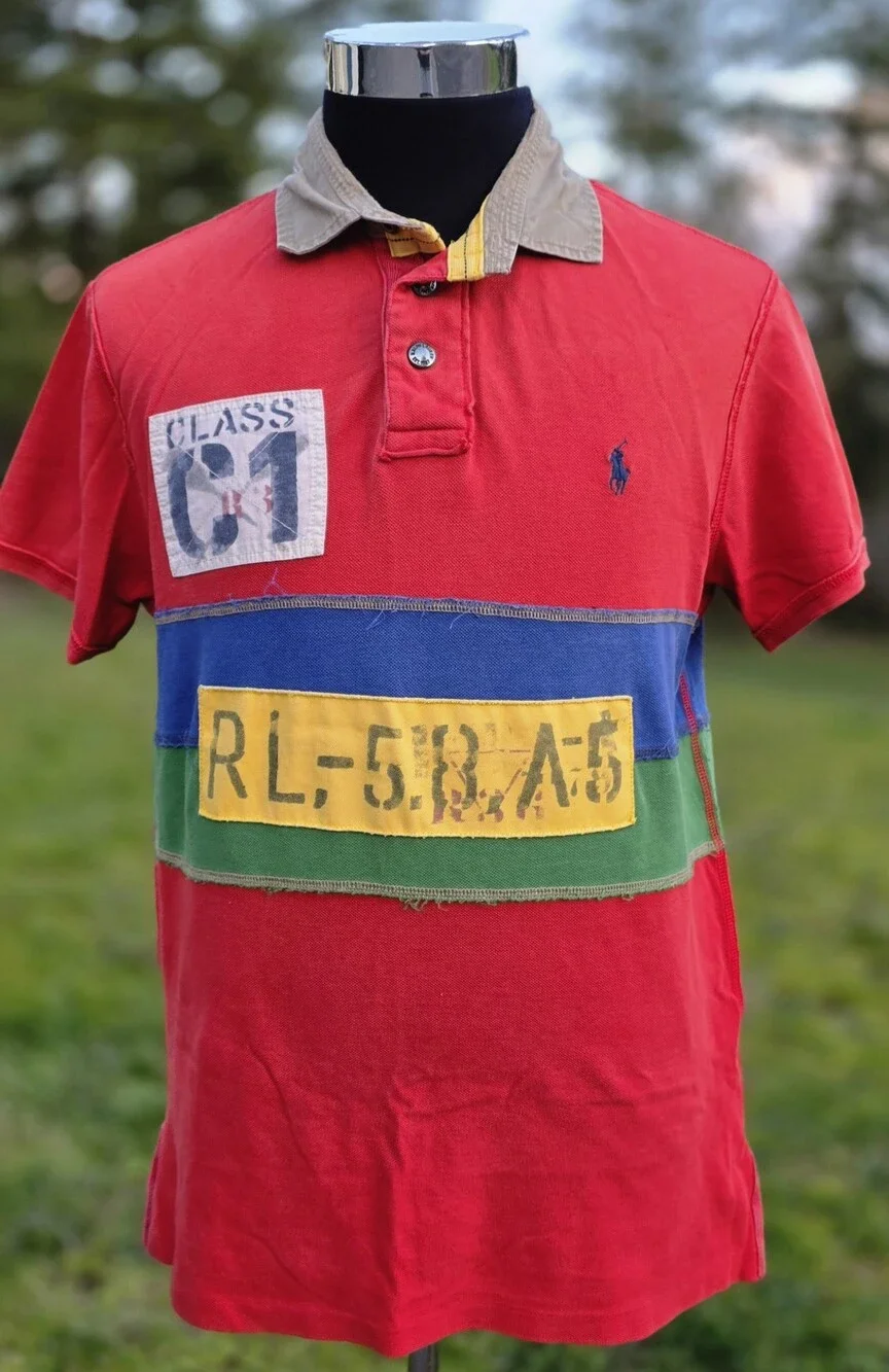 Vintage POLO RALPH LAUREN Class C1 RL Rafting Big Logo Shirt Mens Large Y2k Og